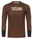 Mens Helena Ranked Long Sleeve Rash Guard - Brown