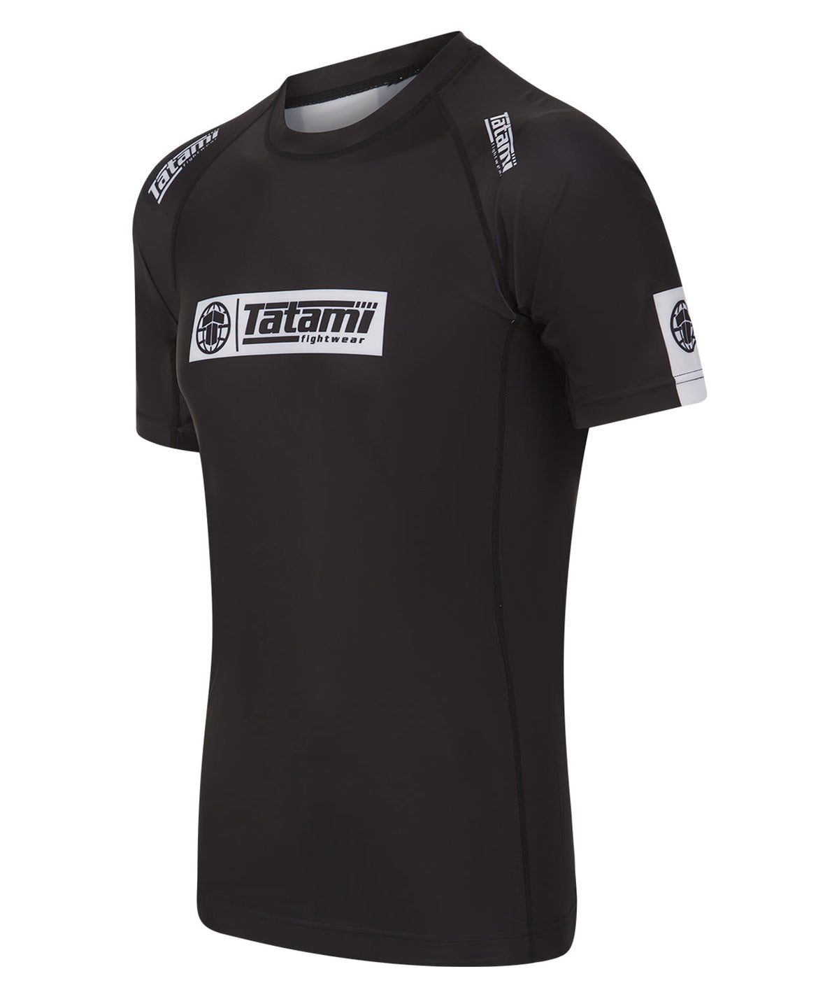 IBJJF Ranked Short Sleeve Rash Guard - Black