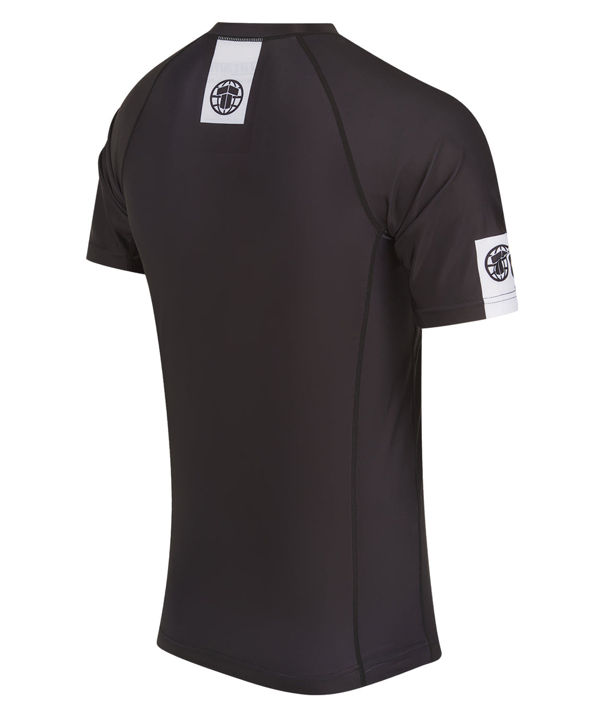 IBJJF Ranked Short Sleeve Rash Guard - Black