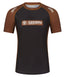 IBJJF Ranked Short Sleeve Rash Guard - Brown