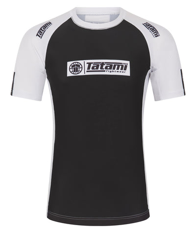 IBJJF Ranked Short Sleeve Rash Guard - White