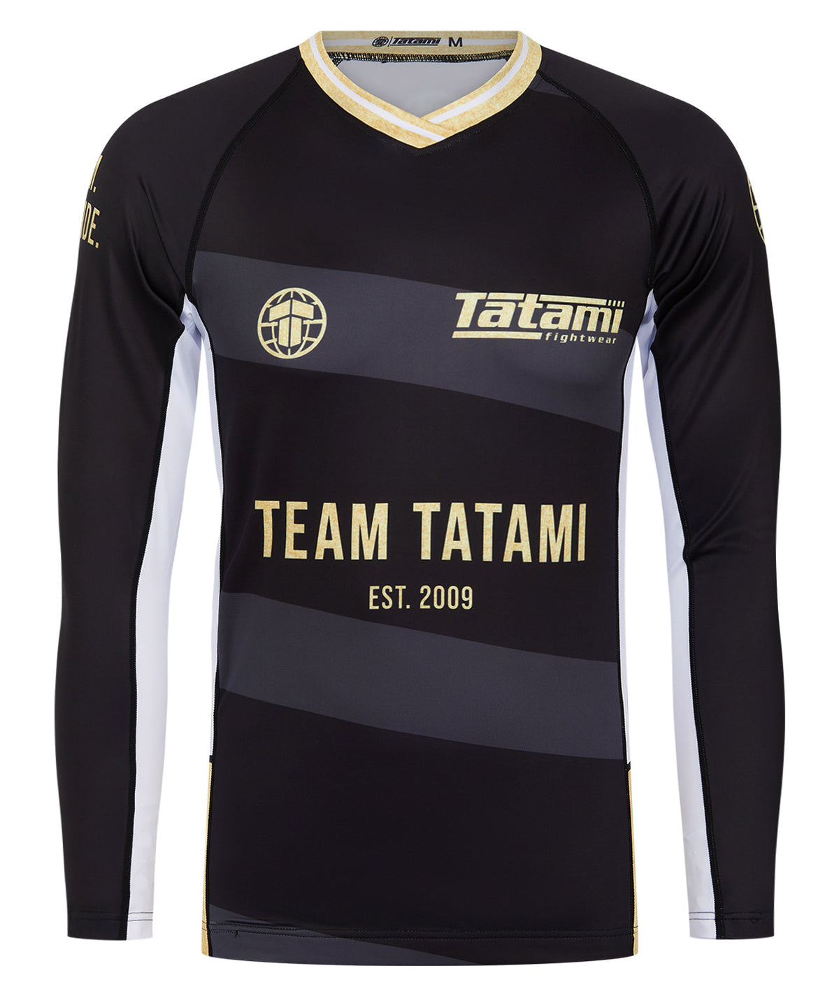 Team Tatami Long Sleeve Rash Guard - Black & Gold