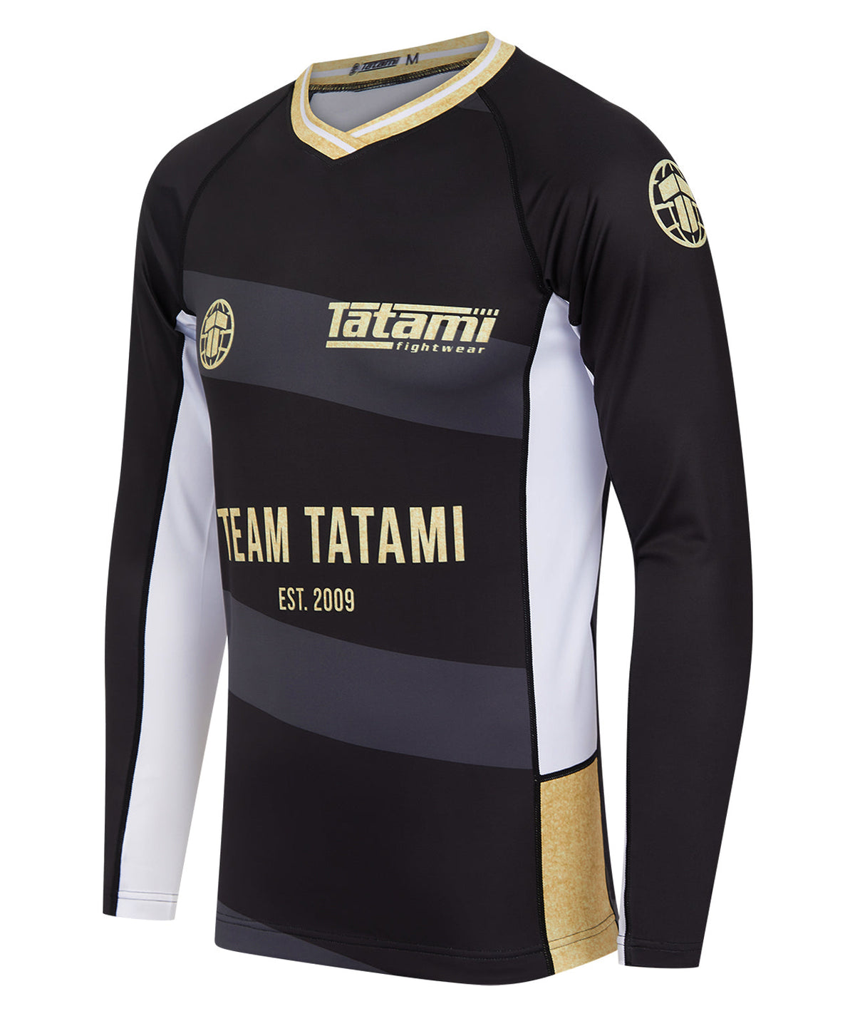 Team Tatami Long Sleeve Rash Guard - Black & Gold