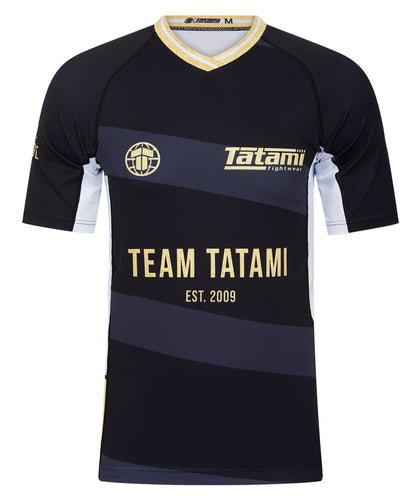 Team Tatami Short Sleeve Rash Guard - Black & Gold