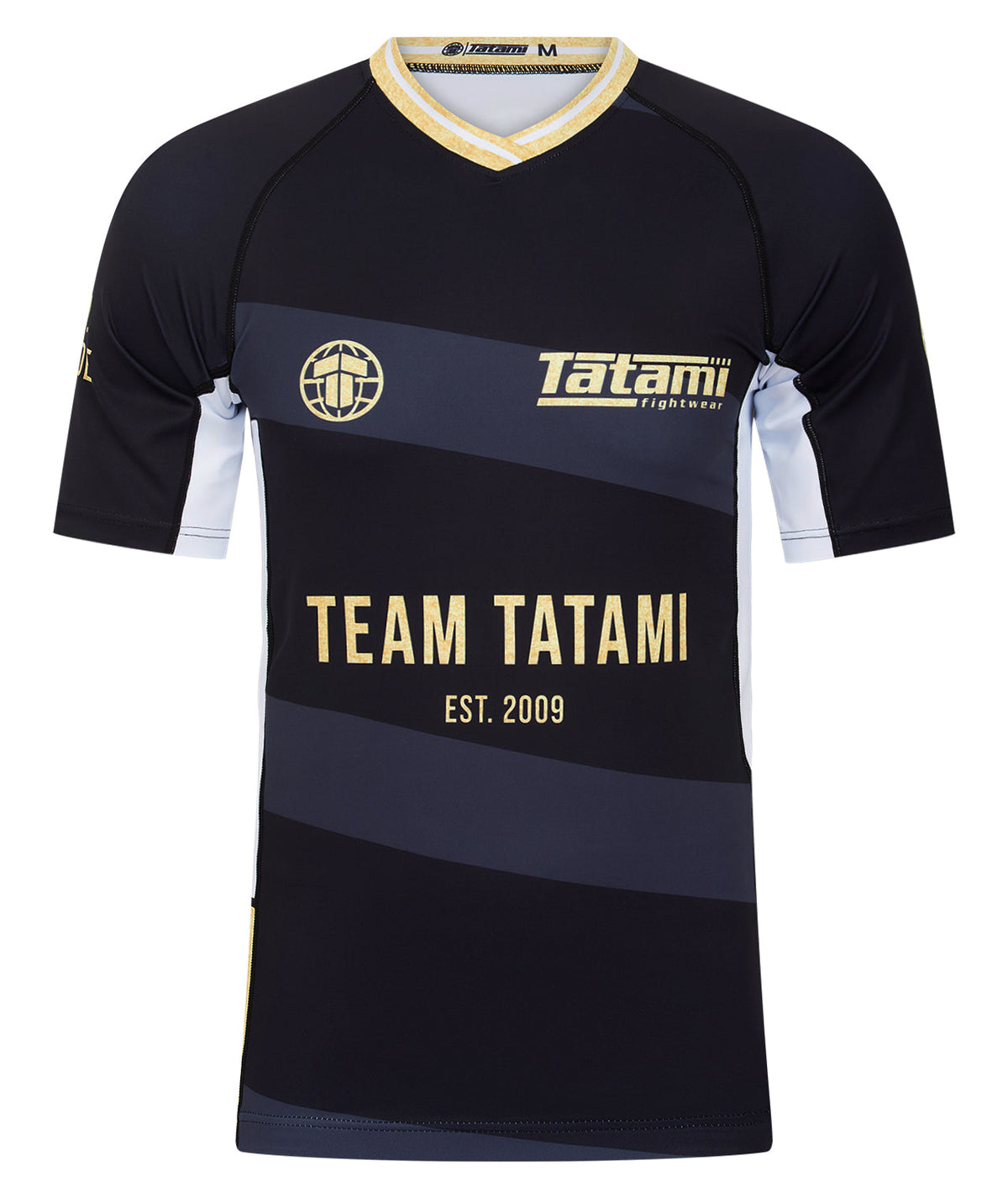 Team Tatami Short Sleeve Rash Guard - Black & Gold