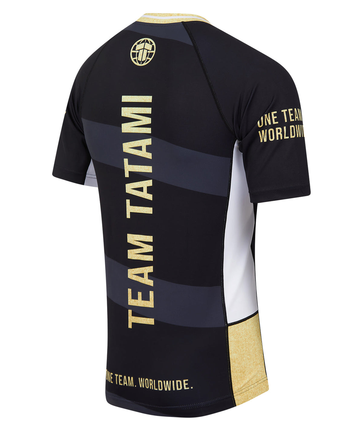 Team Tatami Short Sleeve Rash Guard - Black & Gold