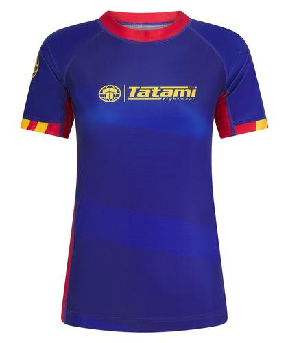 Ladies Tatami Nomad Rash Guard - Navy & Red