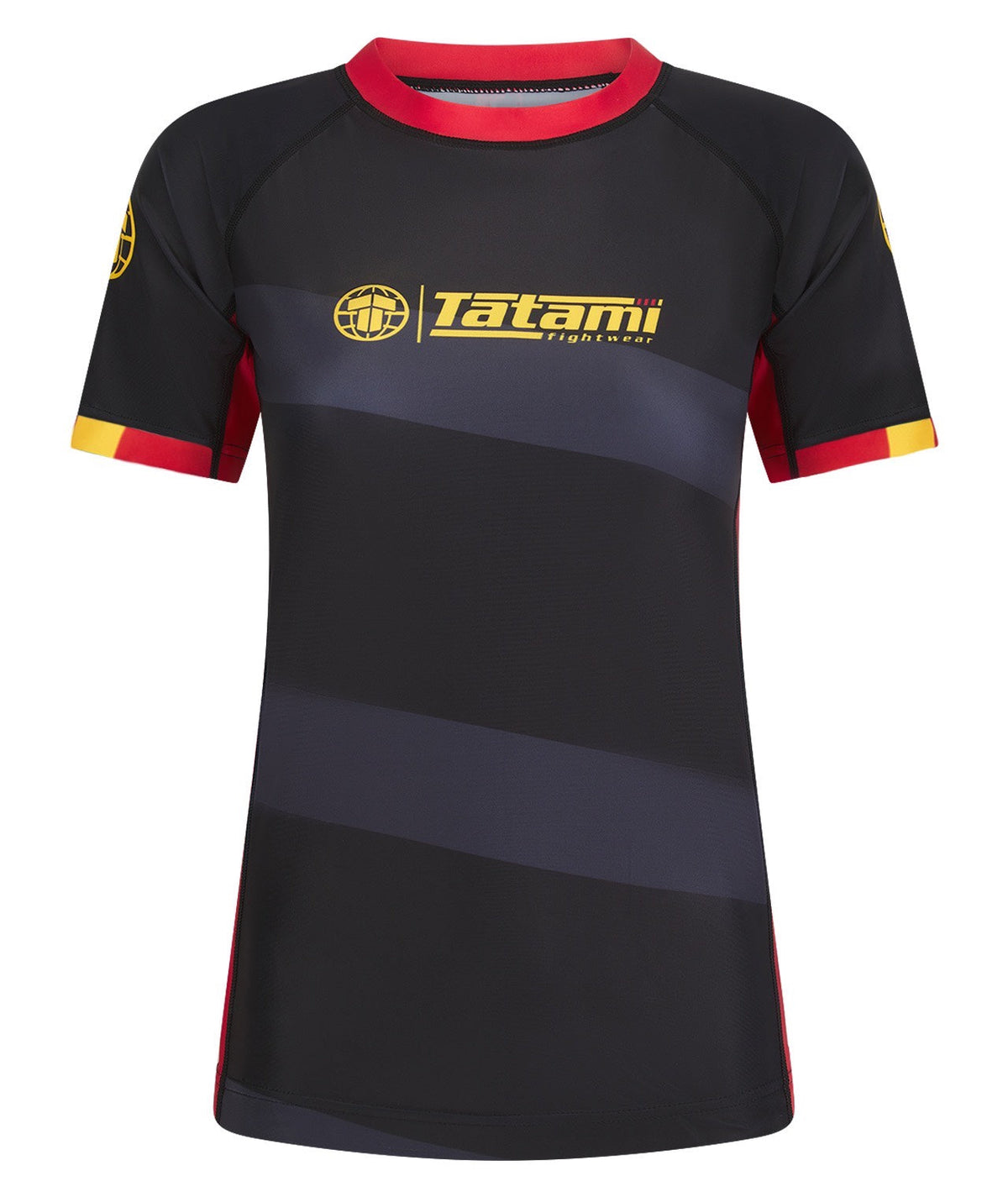 Ladies Tatami Nomad Rash Guard - Black & Red