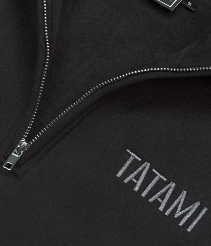 Quarter Zip Jumper - Black