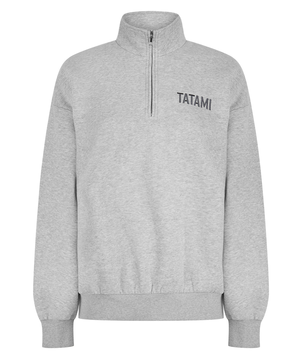 Quarter Zip Jumper - Grey Marl