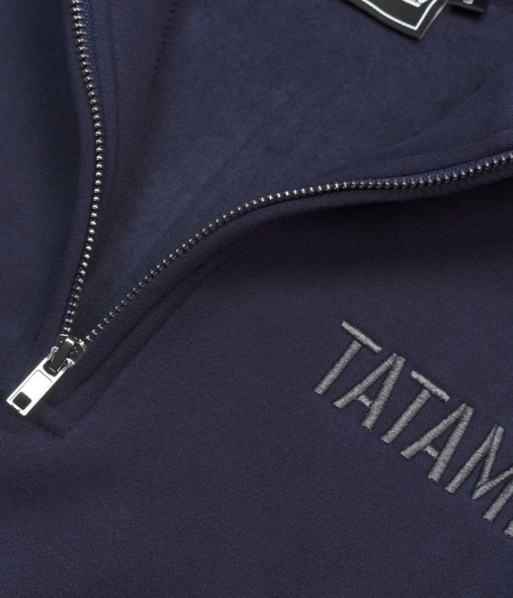Quarter Zip Jumper - Navy