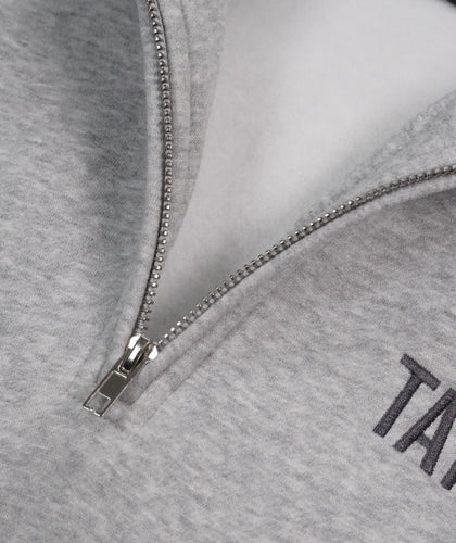 Quarter Zip Jumper - Grey Marl