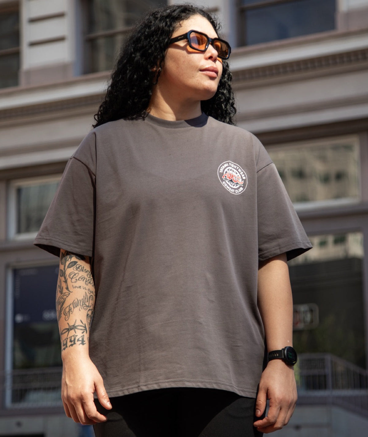Tatami X ADCC Combat Club Oversized T-Shirt - Grey
