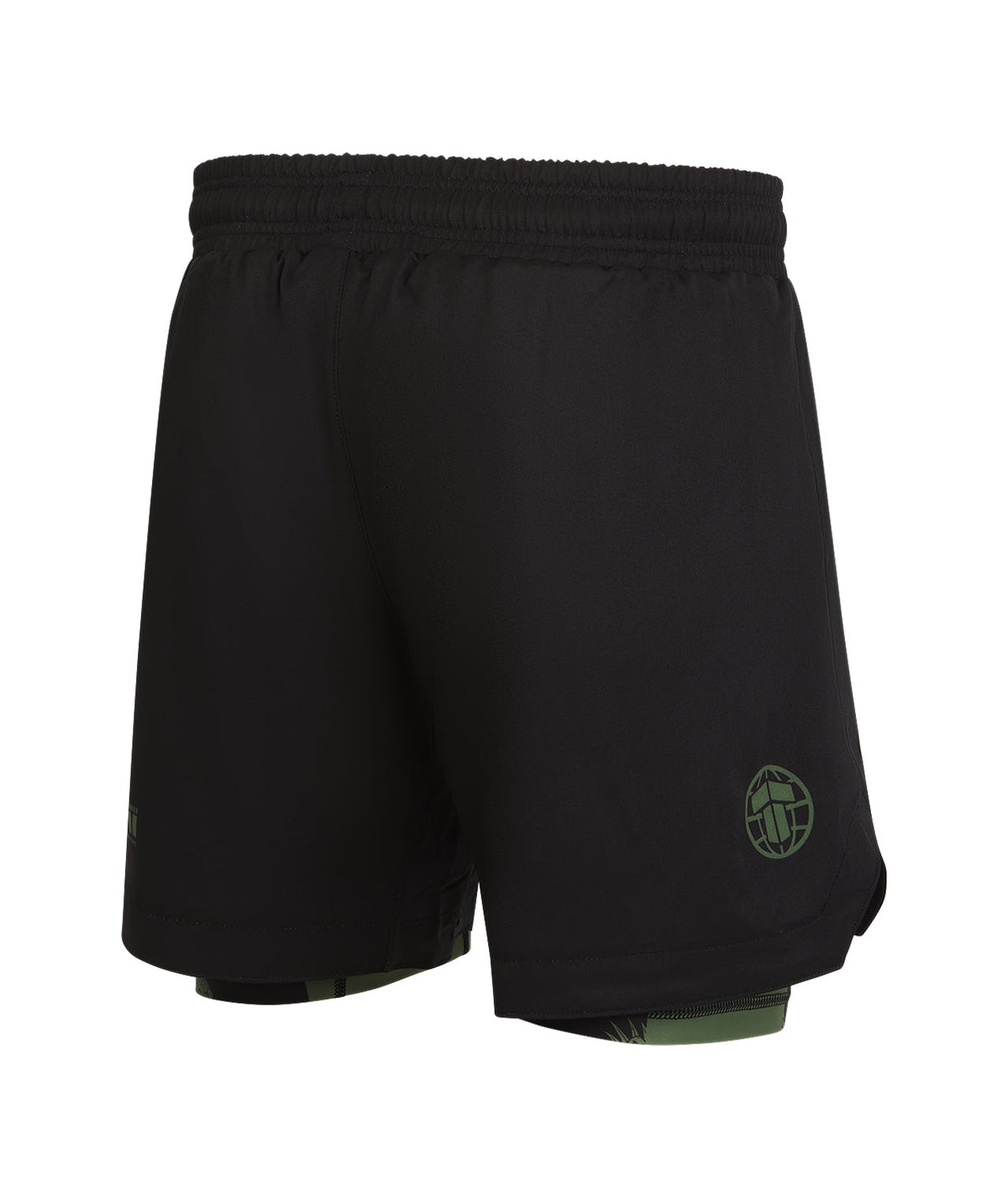 Reorg Hybrid Shorts - Khaki Striped