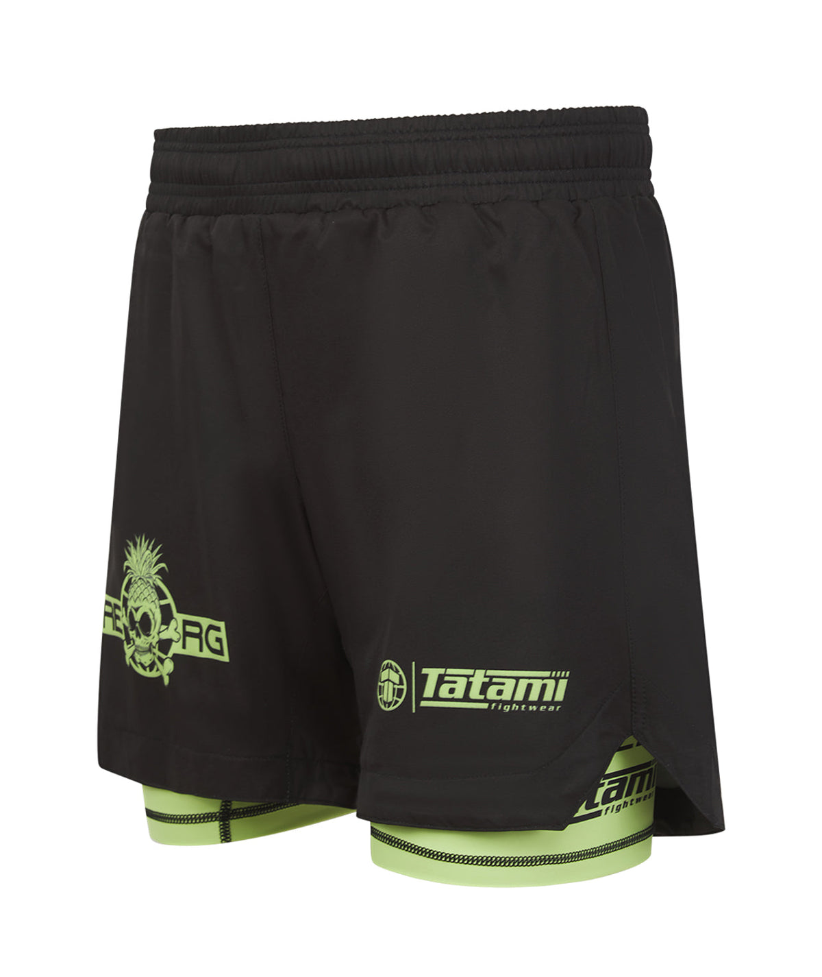 Reorg Hybrid Shorts - Black & Neon Green