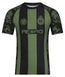 Reorg Striped Rash Guard - Khaki & Black