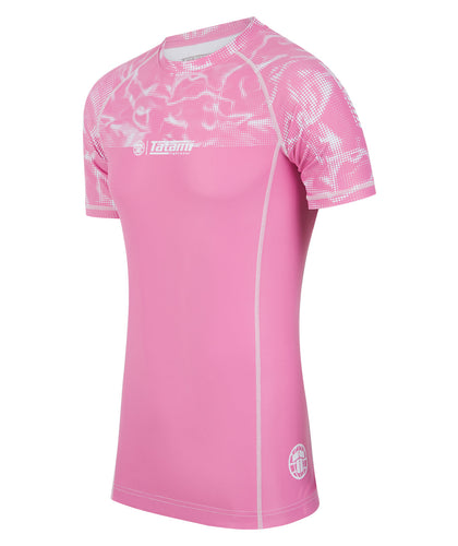 Smoke Short Sleeve Rash Guard - Pink