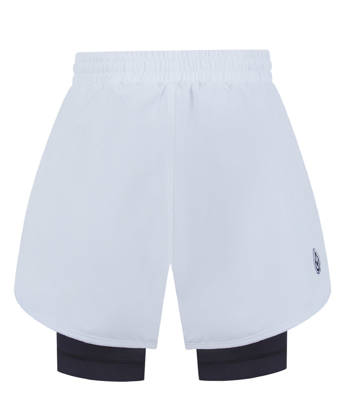 Ladies IBJJF Ranked Hybrid Shorts - Black & White