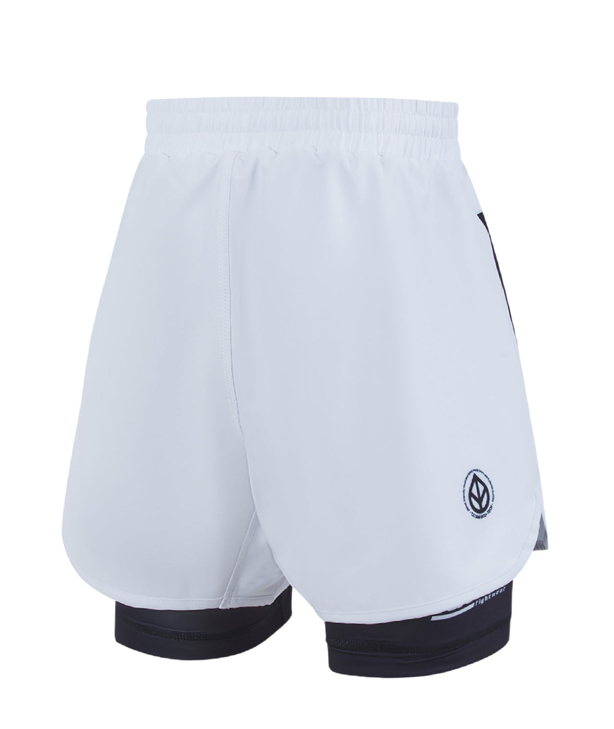 Ladies IBJJF Ranked Hybrid Shorts - Black & White