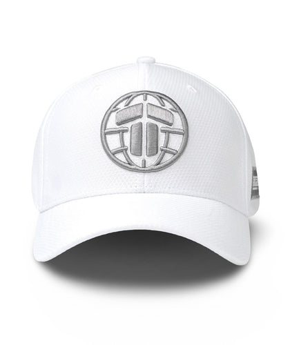 T Logo Baseball Cap - White/Grey