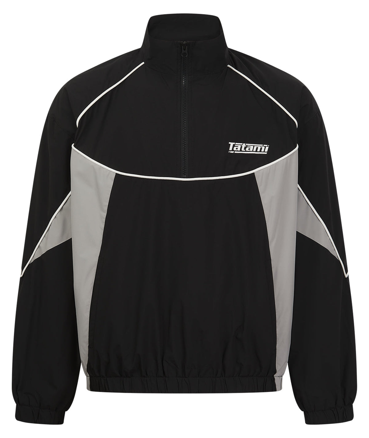 Tatami Tactic Half Zip Tracksuit Top - Black & Grey