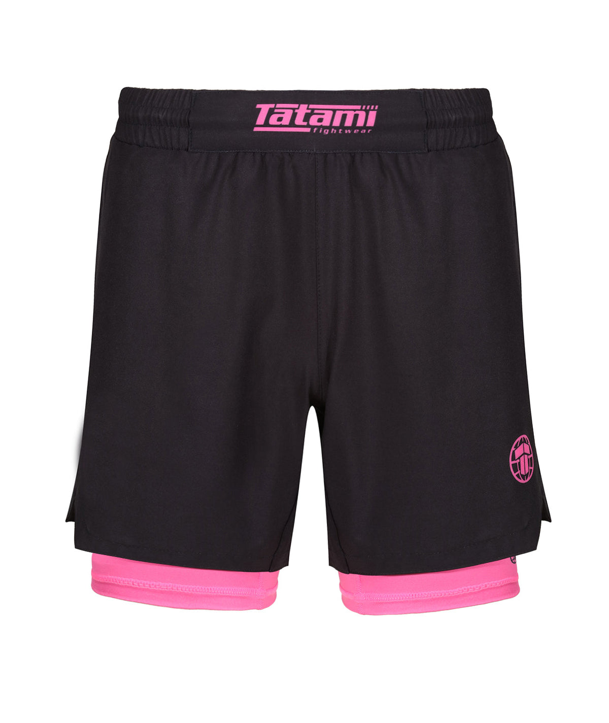 Dual Layer Grappling Shorts - Pink