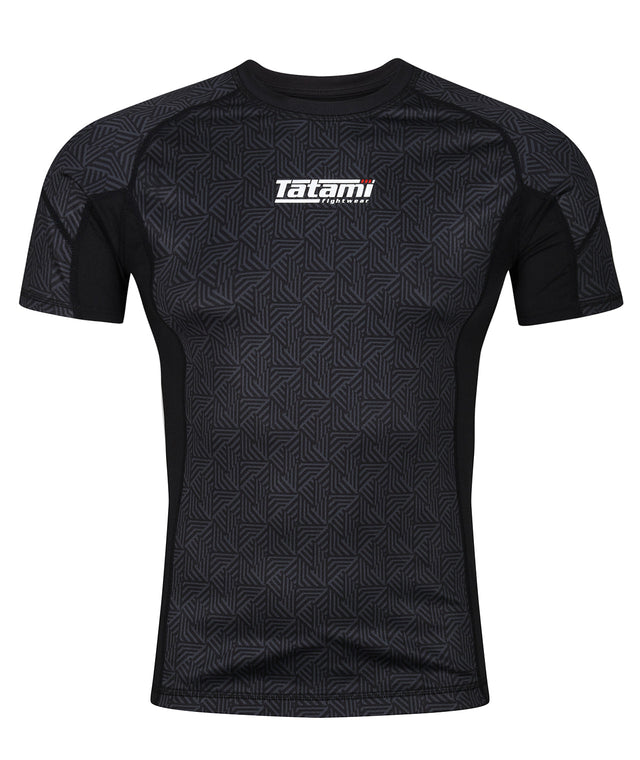 Dimension Short Sleeve Rash Guard - Black – Tatami Fightwear Australia