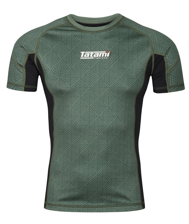 Dimension Short Sleeve Rash Guard - Green – Tatami Fightwear Australia