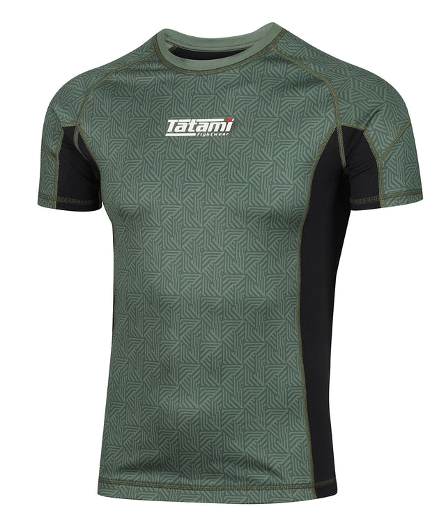 Dimension Short Sleeve Rash Guard - Green – Tatami Fightwear Australia