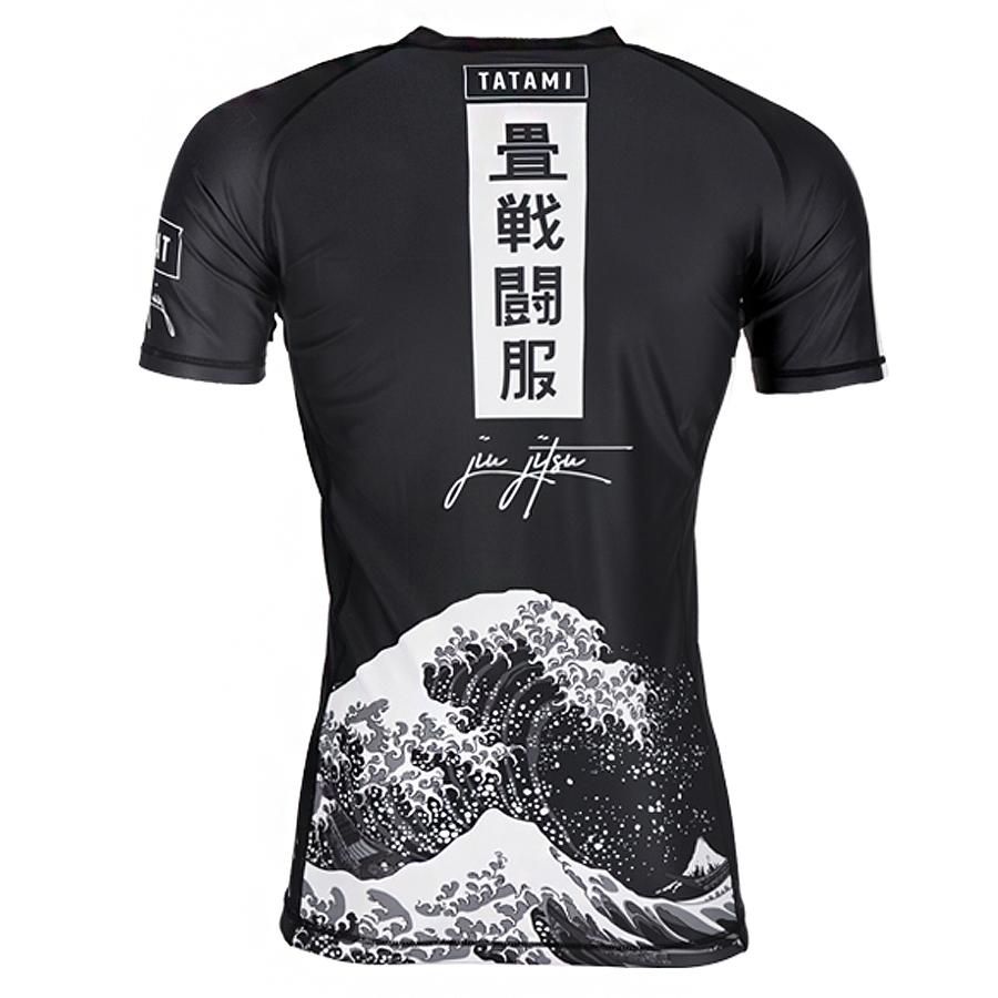 Kanagawa Short Sleeve Rash Guard - Black