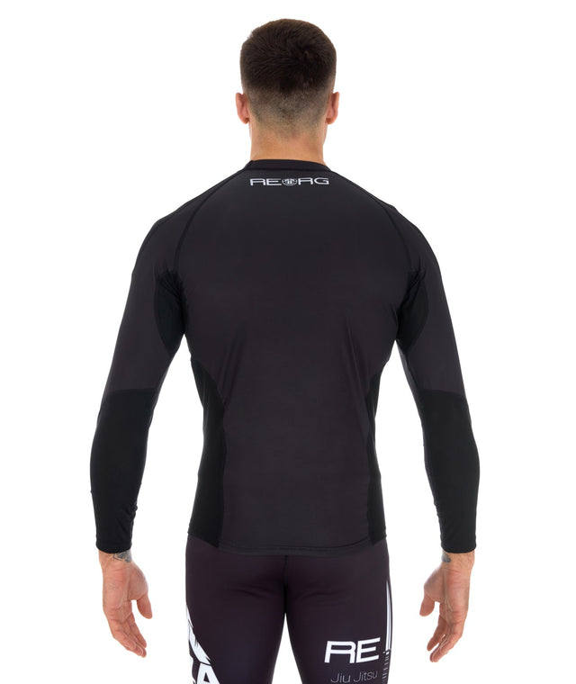 Reorg Technical Long Sleeve Rash Guard - Black – Tatami Fightwear Australia