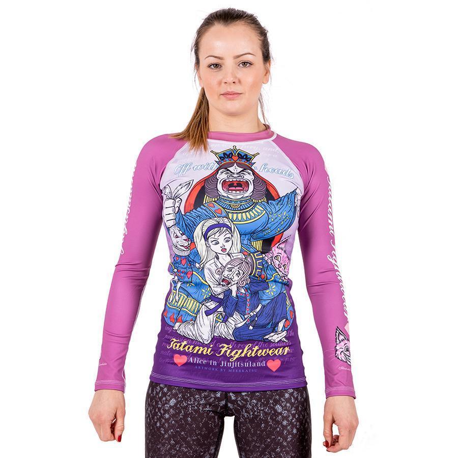 Ladies Meerkatsu Alice In Jiu-Jitsu Land Rash Guard